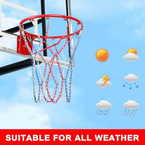 Image of Basketball Net Heavy Duty Replacement,Carbon Steel Chain Basketball net