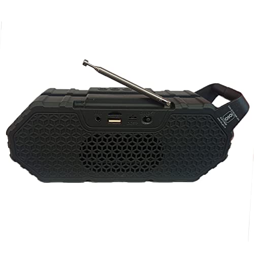 Image of KDM KDM-A10 /1023 10W Wireless Speaker Soundbar with TF Card & USB Support, Powerful Bass (Black, Stereo Channel)