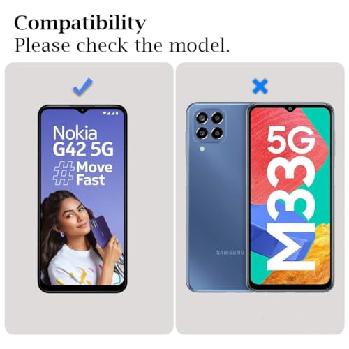 Image of DD SON Tempered Glass Screen Protector Compatible for Nokia G42 5G (11D) with Edge to Edge Coverage and Easy Installation kit,Black