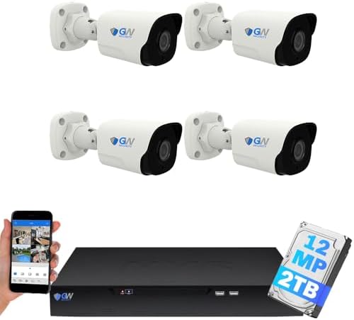 GW Security 8 Channel NVR UltraHD 12MP 6K Face/Human/Vehicle Dete...