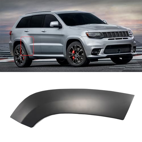 MUMALP Front Rear Fender Flare For Jeep Grand Cherokee SRT/SRT8/Trackhawk/High Altitude/Summit 2012-2021 Wheel Flare Fenderflare 5QJ84TZZAE (Front section of rear fender flare Right)