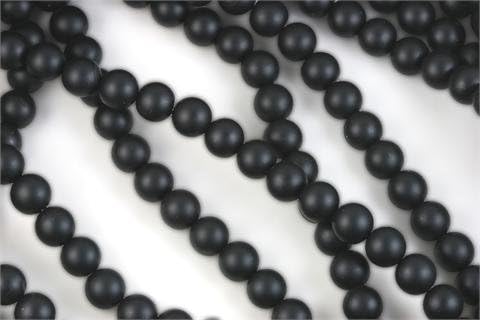 Black Onyx Beads Matte Finish Round 8mm (3030)