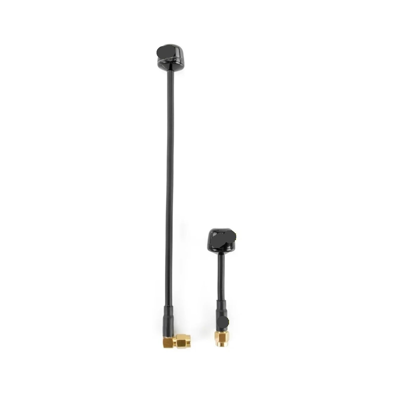 Doppia antenna FPV da 5,8 GHz 2, dBi RHCP for occhiali Fatshark EV200D RC Racing Drone Modelli a lungo raggio(Straight Angle)