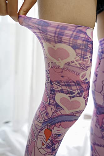 CAT KO Women's Kawaii Thigh High Socks Cute 3D Anime Over the Knee High Stocking for Lolita3