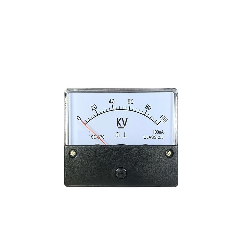 SD670 Voltmetro ad alta tensione CC, 15 kv 100 kv 200 kv Misuratore di kilovolt con puntatore 100 ua CC(DC 200kV 100uA)