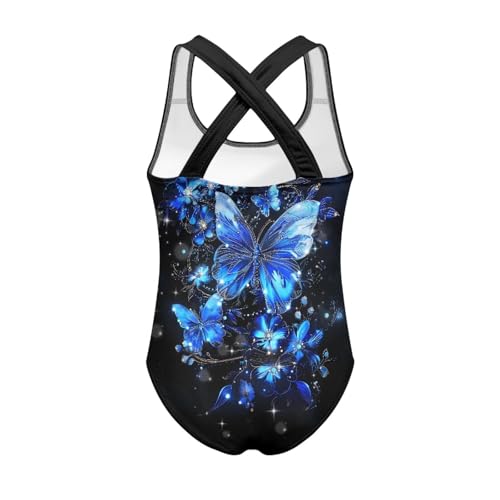 Image of JEOCODY Swimsuit for Girls One Piece Bathing Suit for Teens Crossback Hawaiian Beach Swimwear