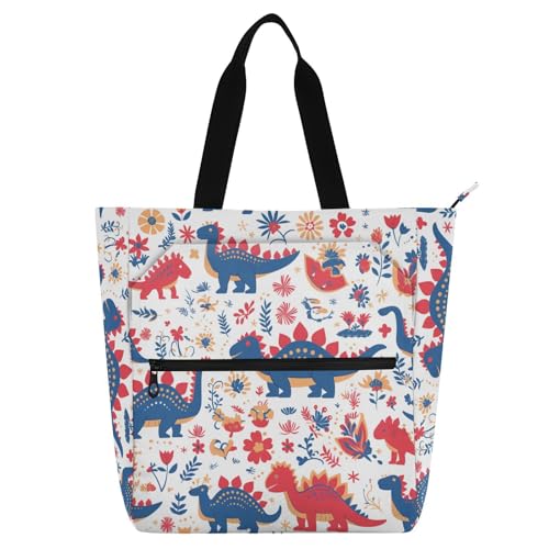 Bolsas de hombro escolares de dinosaurio con múltiples bolsillos