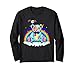 Pastell Goth Teddybär Japanischer Regenbogen Kawaii Anime Nu Goth Langarmshirt