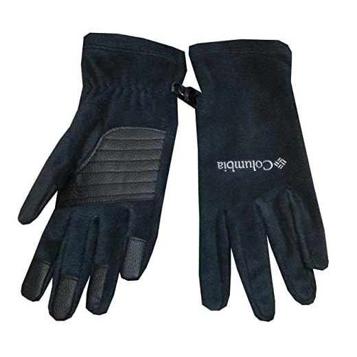 Columbia Women Agent Heat IIl Omni-Heat Thermal Reflective Fleece Gloves (M, Black)