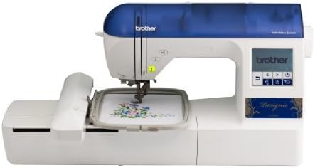 Brother Designio Series DZ820E Embroidery Machine with bonus embroidery hoops (4x4 inch and 2.5x1 inch), a starter kit and a CD with 200 bonus embroidery designs - more than a $200 value