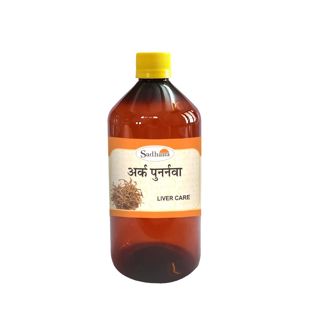 Sadhana Ayurvedics Ark Punarnawa 500ml | Punarnava Ark For Kidney,Liver and Urinary Problems | 100% Ayurvedic Ark | Supports Detox, Digestion & Urinary Health| Natural Herbal Remedy for Liver