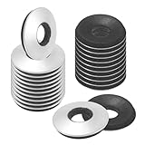 M METERXITY 50-Pack EPDM Bonded Sealing Rubber Washers, 304 Stainless Steel 1/4