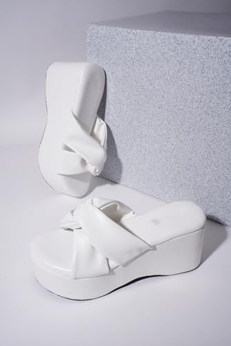 Image of TRYME Casual and Classy Light Weight Comfortable & Trendy Party Platform Heel Sandals for Girls & Women