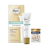 RoC Multi Correxion Hyaluronic Acid Anti Aging Under Eye Cream for Puffiness & Dark Circles (.5 OZ) + RoC Retinol Capsules (7 CT), Skin Care Routine, Fragrance & Paraben Free for Women and Men