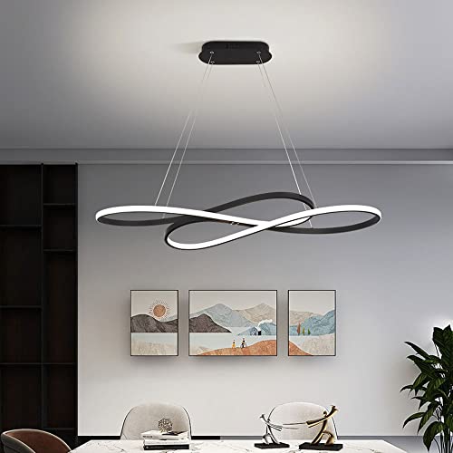 Suspension LED irrégulière moderne de 100cm pour sublimer votre table de salle à manger