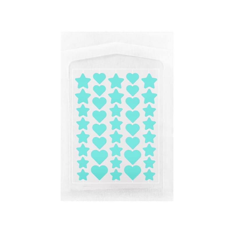 Acne Pimple Patches, 40 Count, with Hydrocolloid, Salicylic Acid, Tea Tree Oil (Blue)