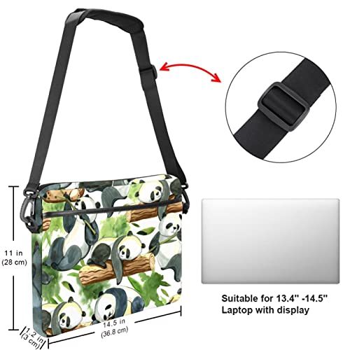 Funda bandolera para portátil de 14 pulgadas resistente con acolchado anticaídas 5