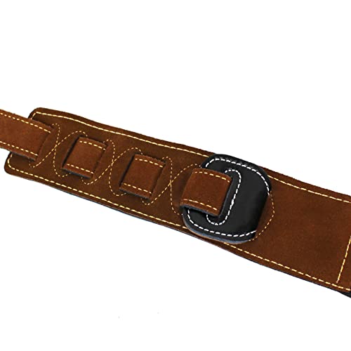 Walker & Williams C34 Noir sur noir Super Premium Cuir pleine fleur Sangle rembourrée 3 1/10,2 cm de large - Les Beatles, Paul McCartney, John Lennon, RIngo Starr, George Harrison Walker & Williams C34 Noir sur noir Super Premium Cuir pleine fleur Sangle rembourrée 3 1/10,2 cm de large – Image 8