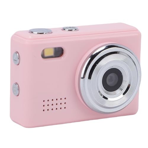 Mini caméra porte-clés 1080P HD rose avec dragonne et autonomie de 100 min