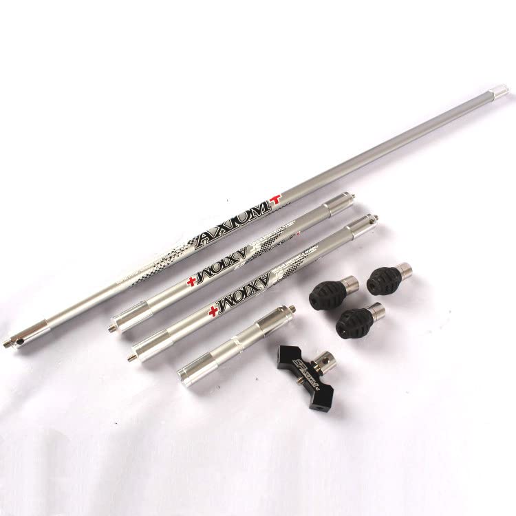 wolfman Tir à L'Arc Set Stabilisateurs de Barre D'équilibre Amortisseur en Carbone Pure 3K Tige D'équilibre Barre 5 10 30 Barre en V pour Arc Classique de Compétition Arc à Poulies (TypeA