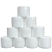 Beauticom® 12 Pieces High Quality 7G/7ML (0.25oz) WHITE Sturdy Thick Double Wall Plastic Container Jar with Foam Lined Lid for Pills, Medication, Ointments and Other Beauty and Health Aids - BPA Free