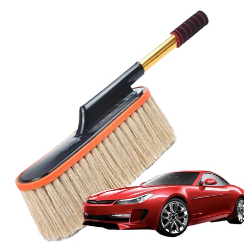 Époussette voiture microfibre rétractable lavette nettoyage et brosse bouches aération - 2