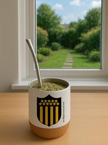 Mate térmico/Tereré. Vaso. 'Peñarol' Original. Uruguay. Mate. Tereré.'. Diseños propios. Personalizados.