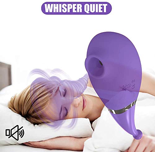 Upgrad Dịfferent Frẹquency Vibrarating Tôys Bǔllet Vibebrator for Women, Whisper Quiet, Clịtọrial Sexy Toyd for Wọmen Sụcking Plêasurê Wireless âḍulṭ Ṣëx Tôys Wǒmẹn Mạssagë for Body Relax (Purple) - Thumbnail 5