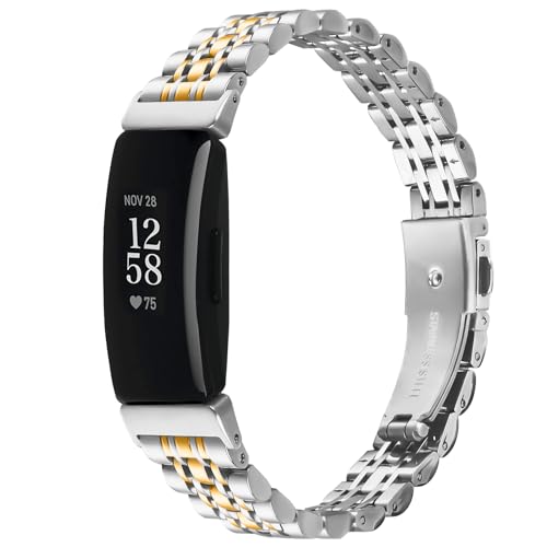 Fitbit inspire 2�Ή����^���X�g���b�v�A���߉\�ȃJ�W���A���X�|�[�c���X�g�o���h�o���h�AFitbit inspire 1/HR�o���h�A���f�B�[�X�A�����Y(�V���o�[�S�[���h�A�����T�C�Y)