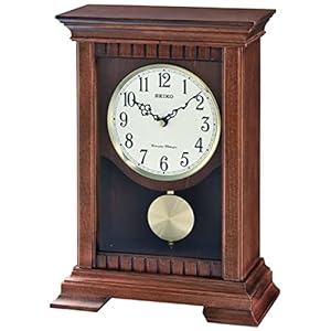 Seiko Horloge de Table analogique qxq029b avec Pendule Marron
