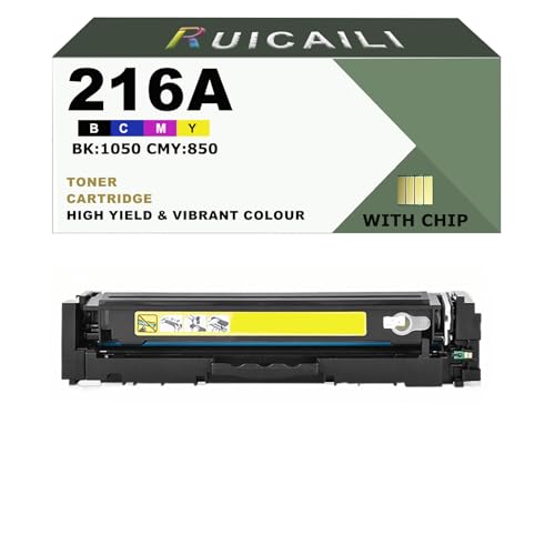 Toner Jaune W2412A 216A Compatible pour Imprimante HP Color LaserJet Pro M183fw M182nw M155