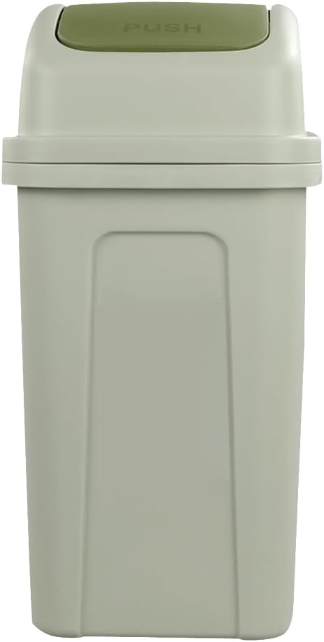 Hokky Small Waste Bin with Swing Lid, Trash Bin for Bathroom, Bedroom, Office