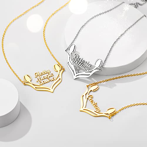 Collier personnalisé prénom Custom4U avec pendentif infini en acier inoxydable doré - 6