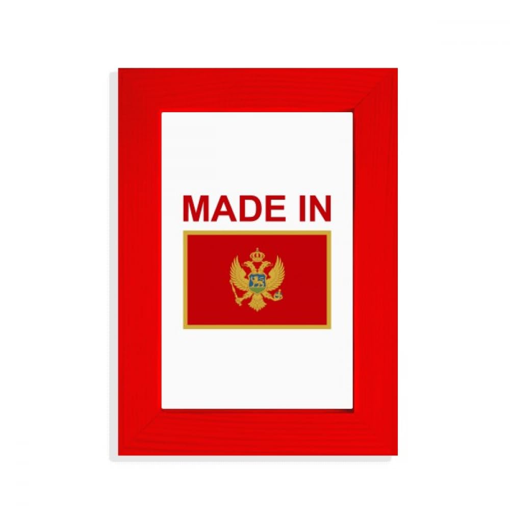 Cadre photo rouge Montenegro Country Love décoration murale pour photo de voyage