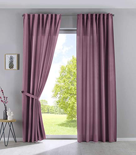 2er Set Vorhänge Verdeckte Schlaufen Cationic »JENA« HxB 250x140 cm...