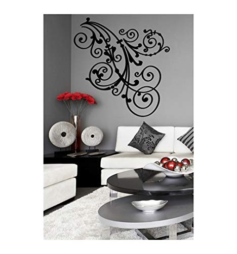 Homemay PVC Stickers muraux Baroque Mode Home Decor Papier Canapé Backgroundwallpaper61 cm x 63.5 cm, violet, 61 cm x 63.5 cm