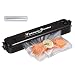 PDR TEC Vacuum Sealers，Automatic Food Preservation Machine for Dry and Moist Food Packing, Fresh Preservation Vacuum Air Sealing System Safety Black with 15pcs Sealing Bags