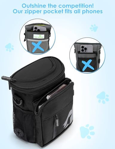 Gobeigo 8 Cup Dog Treat Pouch Full Black