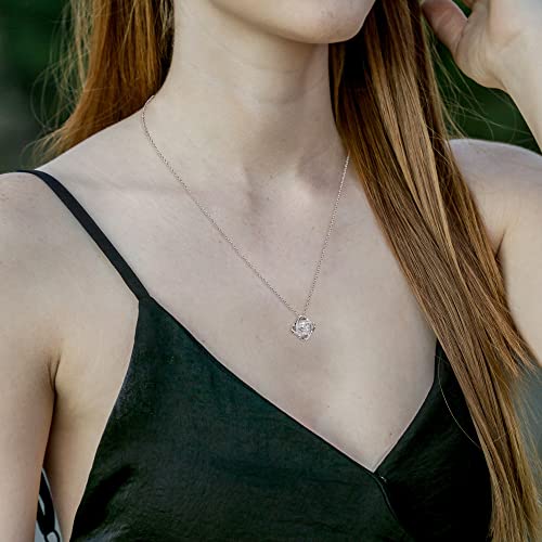 Gifts For Mom From Daughter Son Mother's Day Birthday Necklace Unique 925 Sterling Silver Pendant For Women Distance Best New Mom Jewelry #TOP2