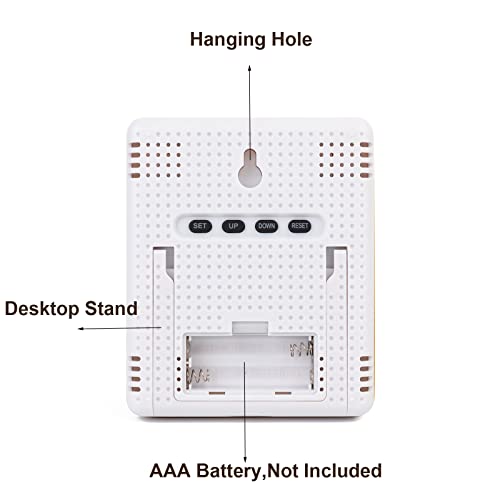 Agirlvct Indoor Hygrometer And Thermometer, Wooden Thermometer And Humidity Gauge With Temperature Humidity Monitor For Baby Office Bedroom Home Greenhouse Room #TOP5