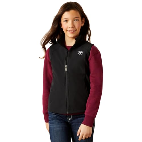 Ariat Girl's Black & Southwest Softshell Vest