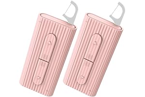 RAZIKO Portable Dental Floss Case: 10-Pick Storage for Travel and Hotel Stays