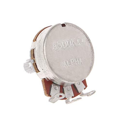 Miniatura 3 de Piezas de guitarra para potenciómetro A500K Splined Pot Guitarra Eléctrica Efecto Bajo Amplificador Tono Volumen Eje 0.591 in Diameter24mm H58D