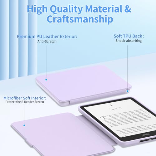 Image of Sanyetral Protective Case with Auto Wake /Sleep Function, Incompatible with TCL Nokia Remarkable -Purple