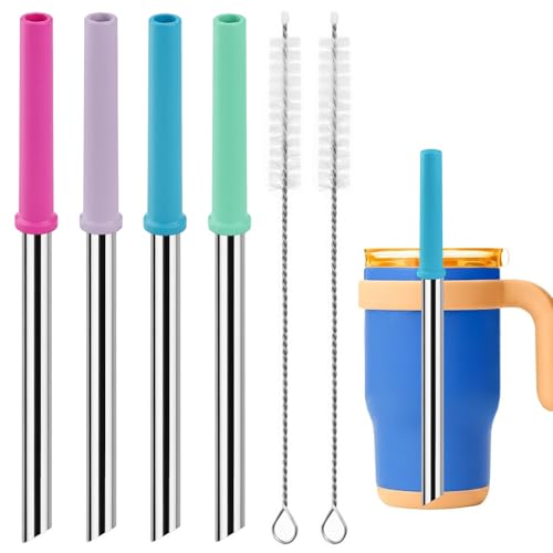 Metal Straws Replacement Compatible with Reduce 14 Oz Coldee Kids Tumbler