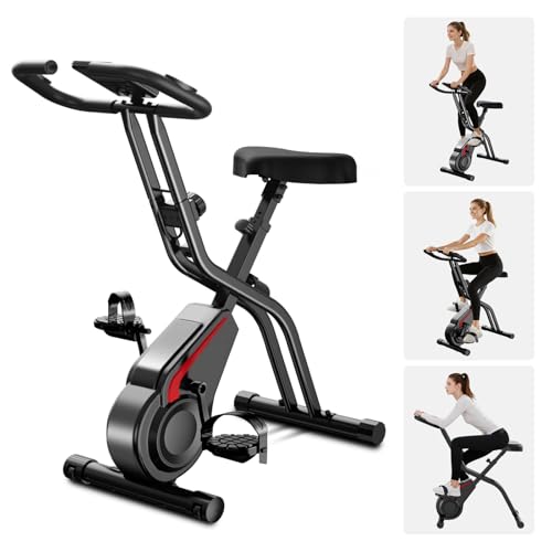 UMAY velo d appartement pliable, 5-en-1 velo appartement pliable, équipé d'une résistance silencieuse à 16 niveaux. vélos...