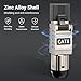 ZOERAX 12-Pack RJ45 Connectors Tool Free Cat 8, Cat8 Field Termination Plug Shielded RJ45 Modular Plugs for 2000MHz 2GHz 40G Double Shielded Solid LAN Cable 22AWG-24AWG