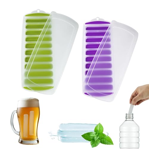 Lily's Home Silicone Ice Cube Tray with Lid Set of