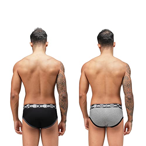 Image of Zoiro Men Cotton Blend Printed Marvel Brief Pack of 2 |Colours May Vary