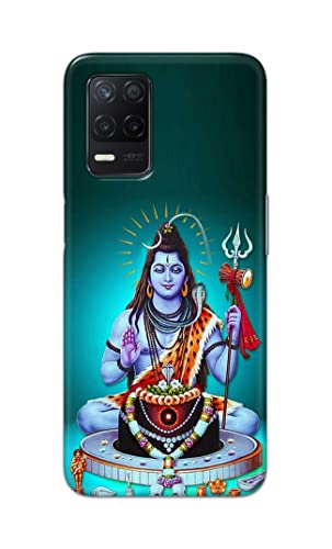 Image of Printed Hard Back Cover Case for Realme Narzo 30 5G Back Cover (Lord Shiva) -1803